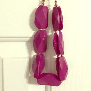 Chunky purple boutique necklace